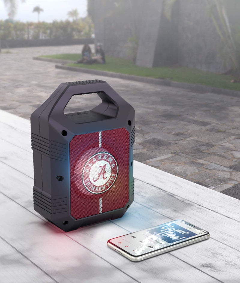 SOAR NCAA ShockBox XL LED Wireless Bluetooth Speaker, Alabama Crimson Tide - Image 2